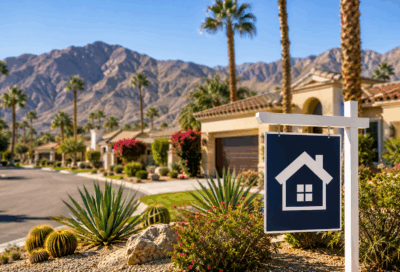 Desert luxury real estate scene