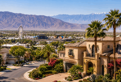 Desert resort and festival vibes